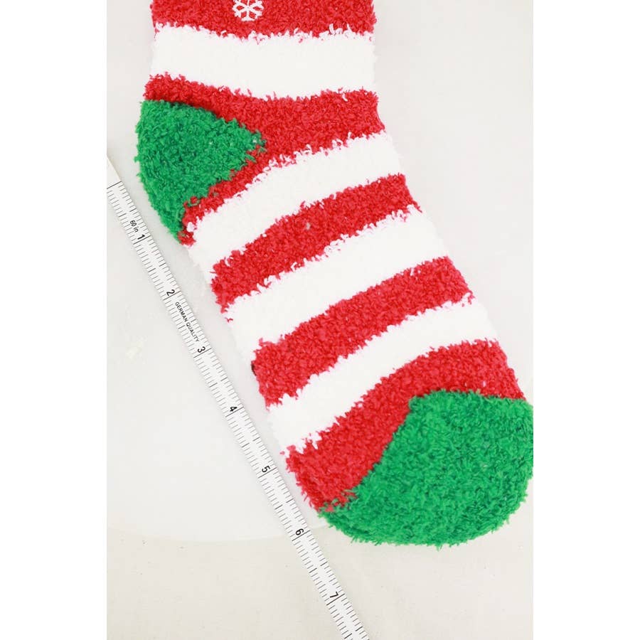 Christmas Plush Socks: MIX COLOR / ONE