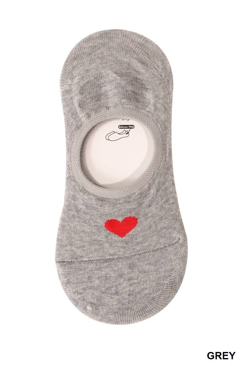 LOVEY HEART INVISIBLE SOCKS