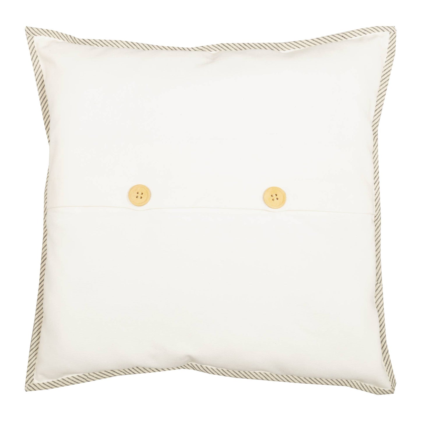Ticking Black Bunny Pillow Cover 18Lx18W