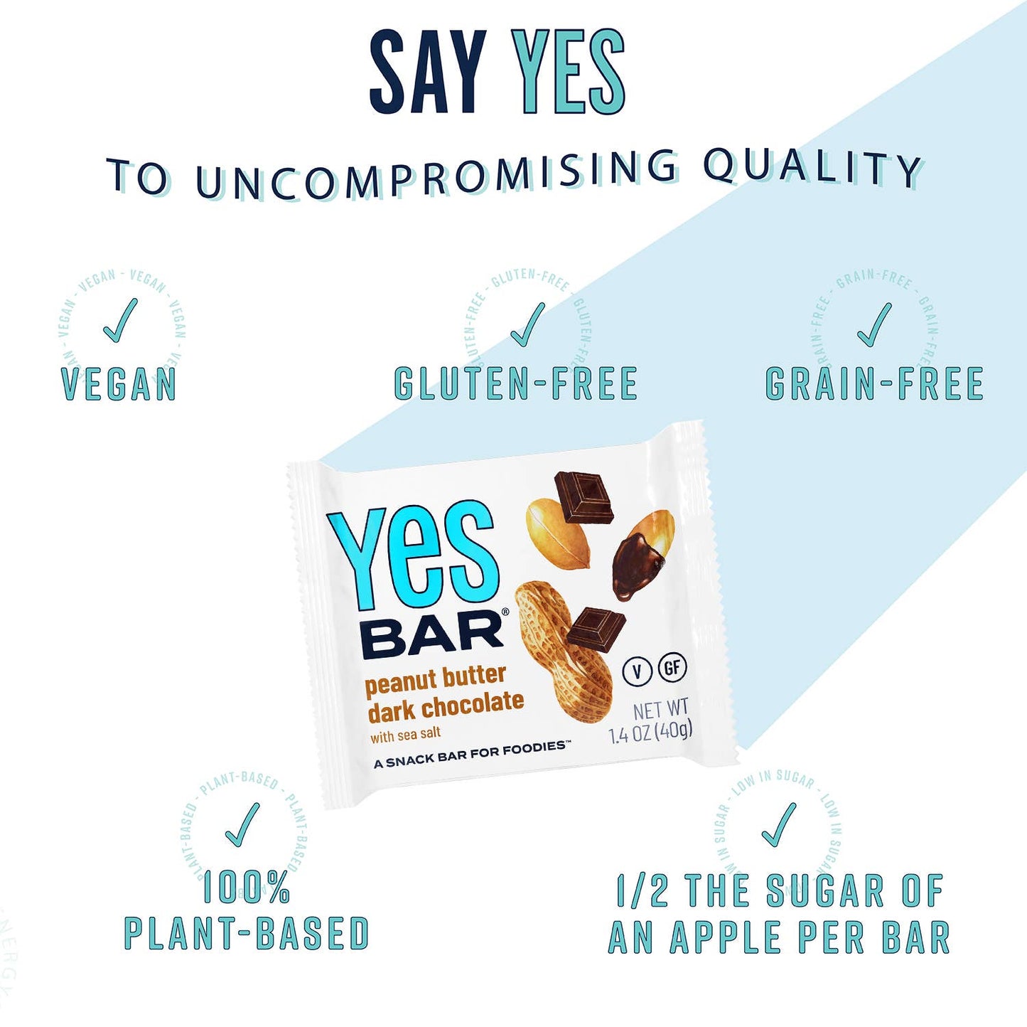 Peanut Butter Dark Chocolate - Gourmet Plant-Based Snack Bar