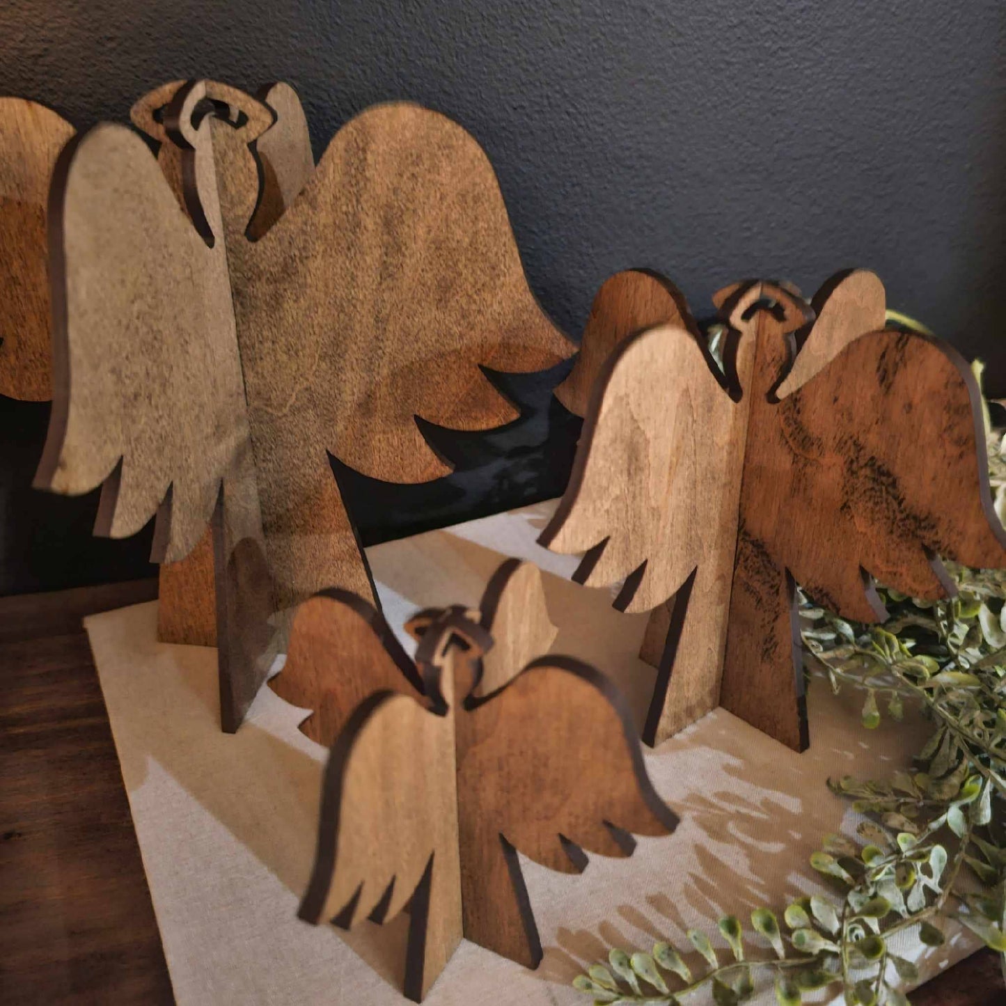 3D Angel Christmas Decor Table Filler Holiday Decor: 8"