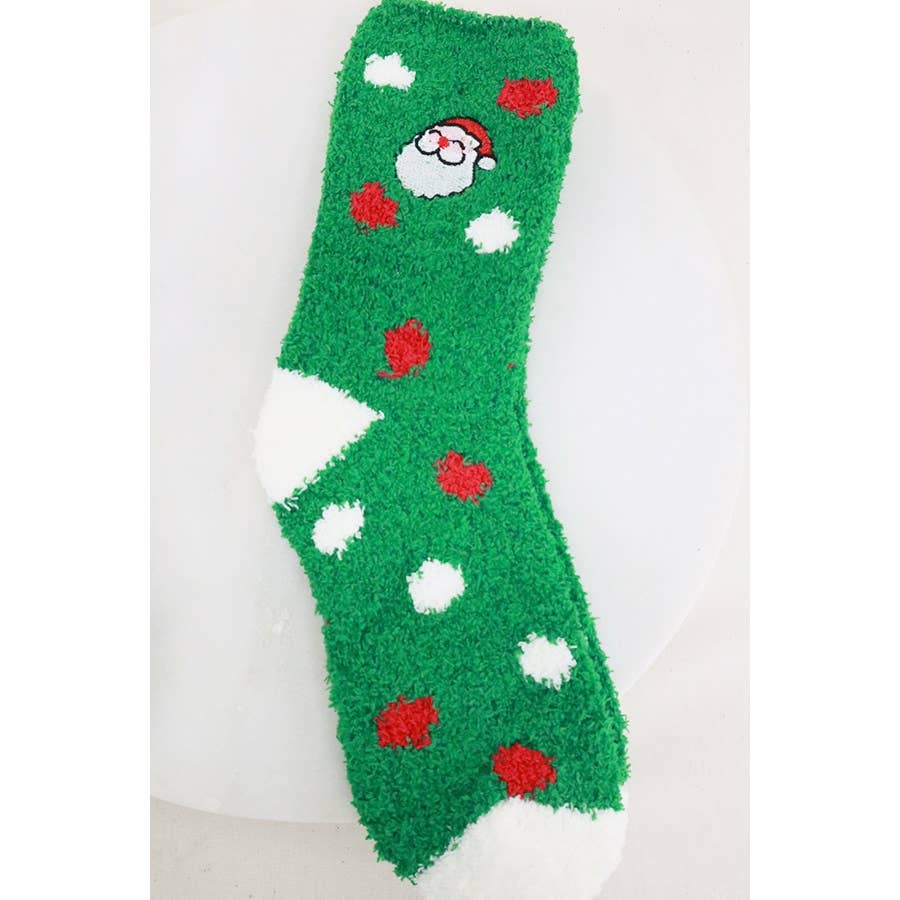 Christmas Plush Socks: MIX COLOR / ONE