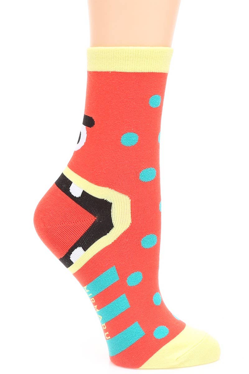 Women's Monster Cotton Blend Crew Socks