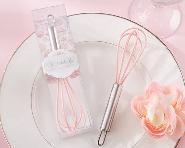 "the Perfect Mix" Pink Kitchen Whisk