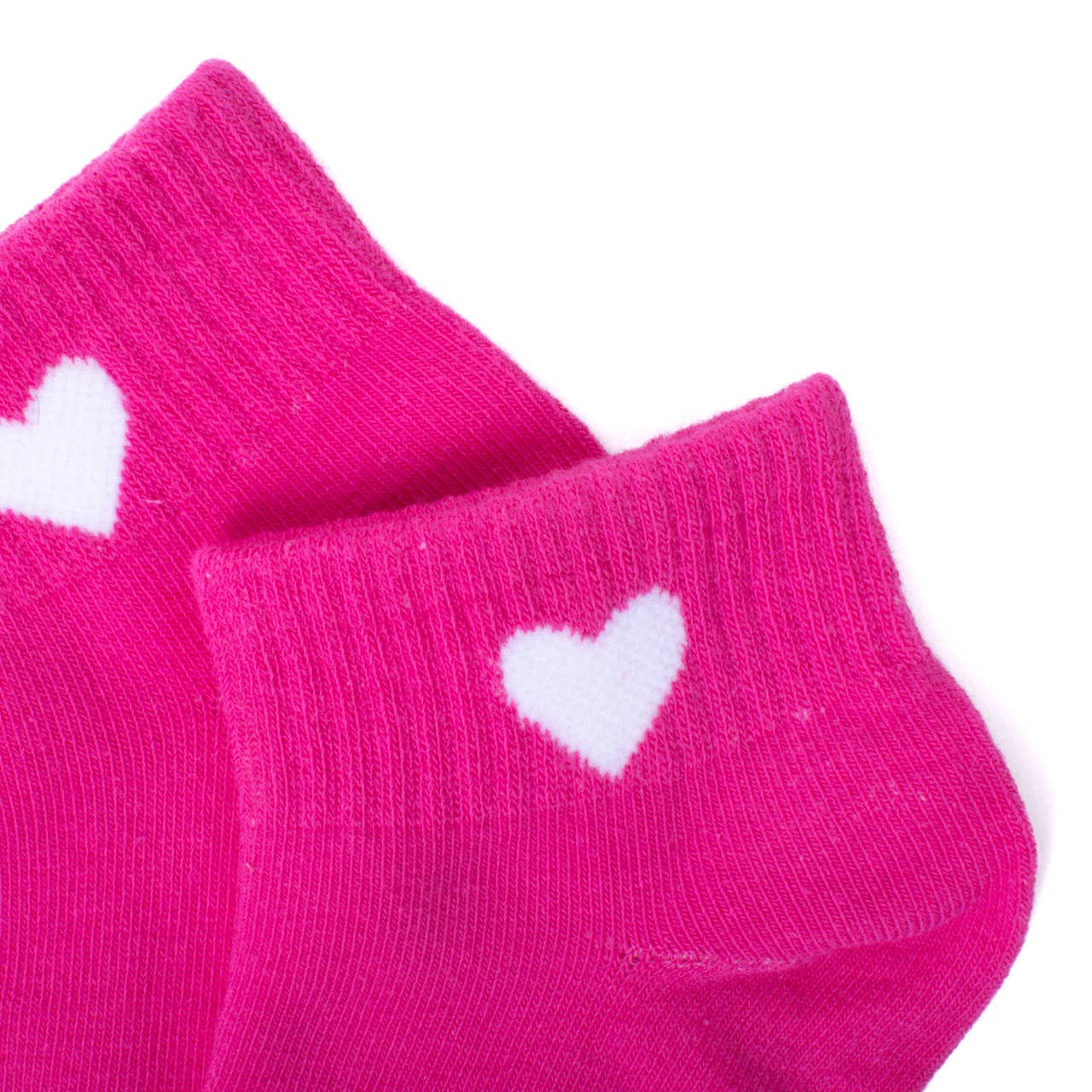 Ladies Low Cut Heart 6Ribbed Socks