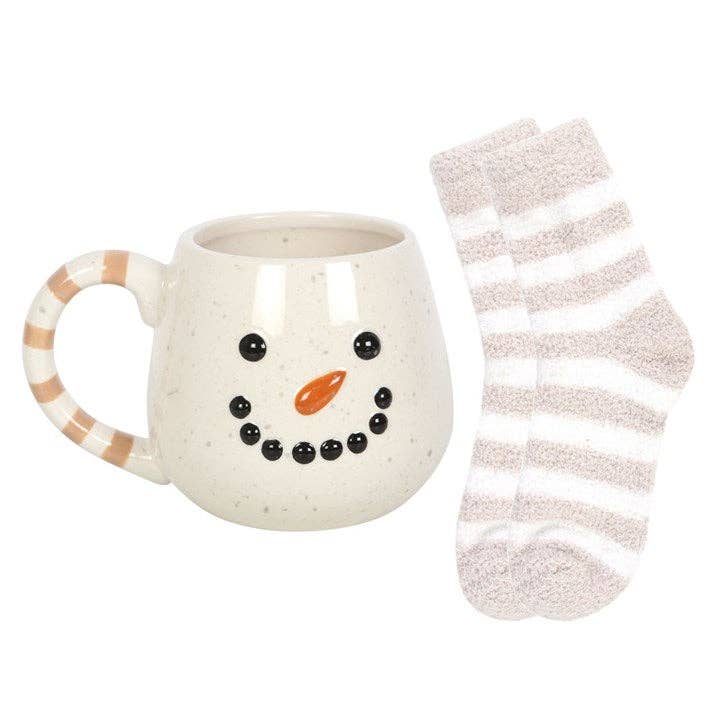 Snowman Christmas Mug and Socks Set