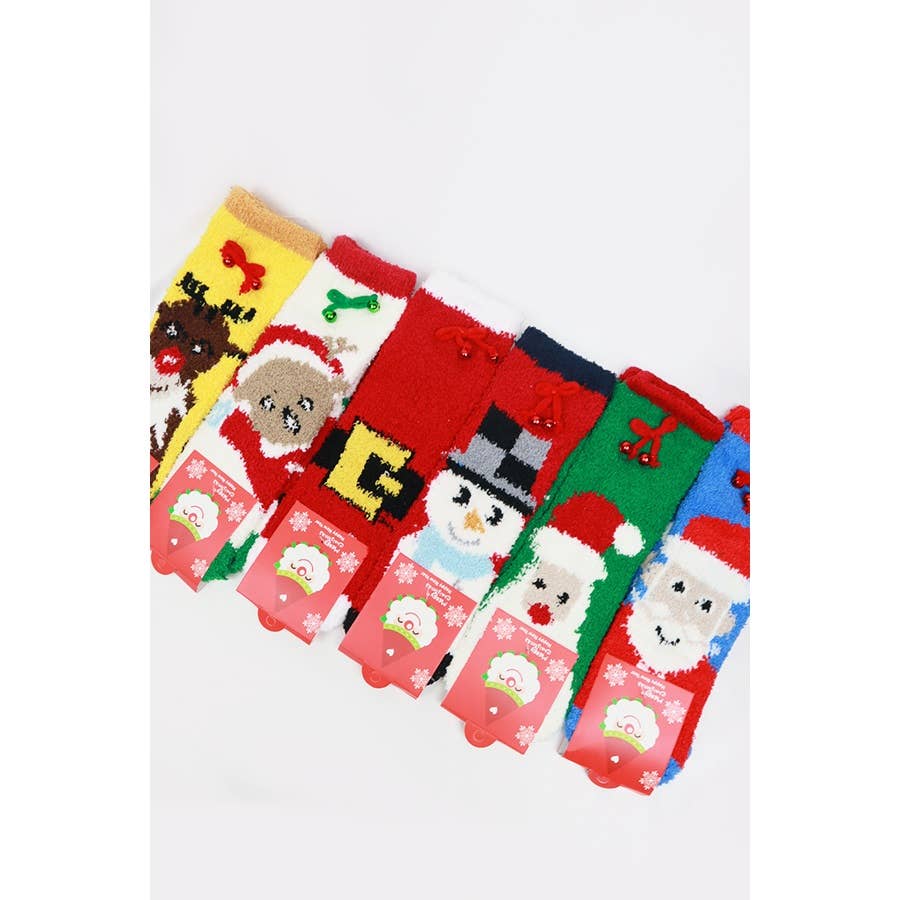 Christmas Theme Fuzzy Socks