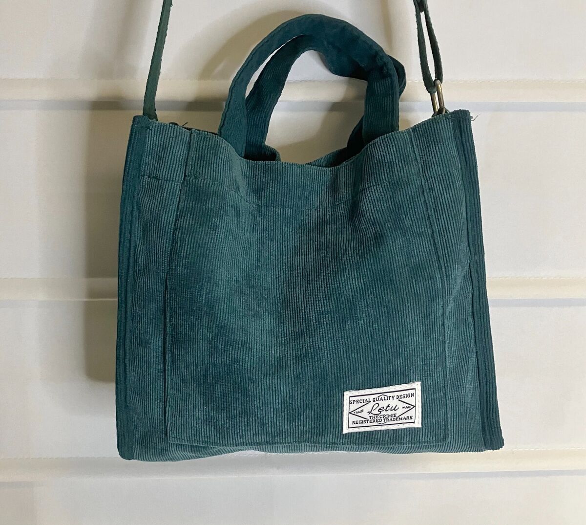 Green Corduroy Bag