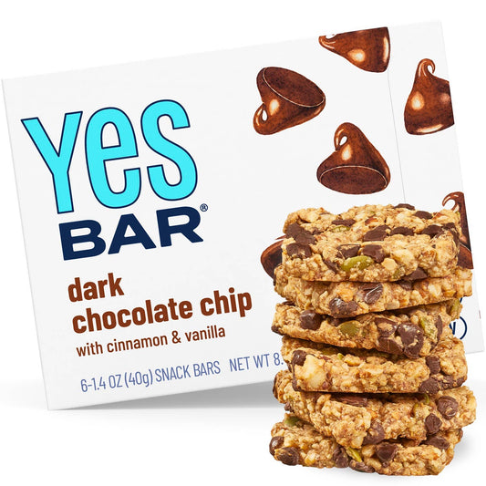Yes Bar Dark Chocolate Chip - Gourmet Plant-Based Snack Bar