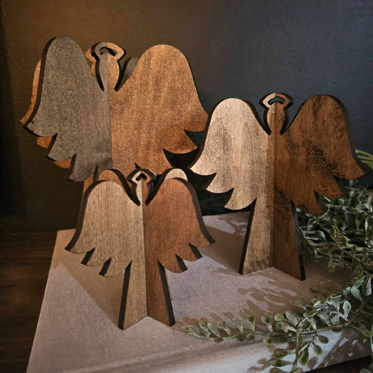 3D Angel Christmas Decor Table Filler Holiday Decor: 8"